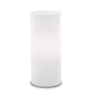 Ideallux Edo table lamp made of white glass, 23 cm high