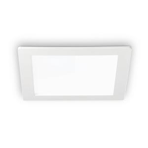 Ideallux Groove square LED downlight 16.8 x 16.8 cm