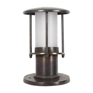 K.S. Verlichting Resident 3 pillar lamp in brass, bronze