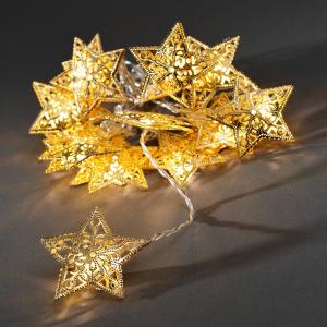 Konstsmide Christmas 16-bulb LED string lights with golden…