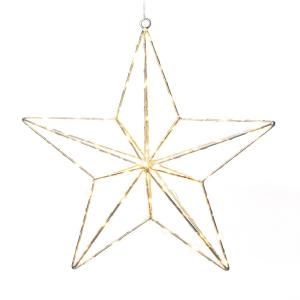 Konstsmide Christmas Silver Star LED decorative light 37 x…