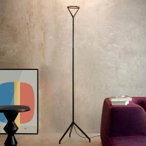 Luceplan Black floor lamp Lola with dimmer switch