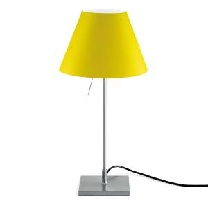 Luceplan Costanzina table lamp alu, canary yellow