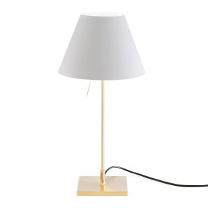 Luceplan Costanzina table lamp brass, mist white