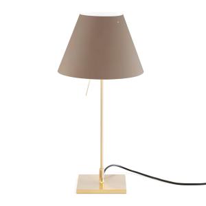 Luceplan Costanzina table lamp brass, nougat brown