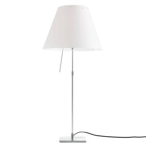 Luceplan Costanza table lamp aluminium white with diffuser