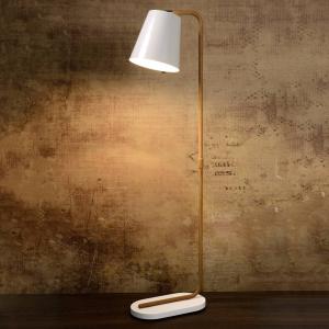 Lucide Cona floor lamp with white metal shade