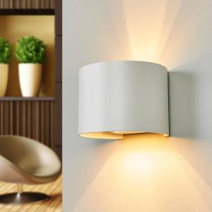 Lucide LED wall light Xio, width 13 cm, white