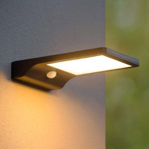 Lucide Basic LED solar outdoor wall light with sensor