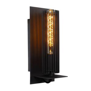 Lucide Lionel wall light made of metal in black