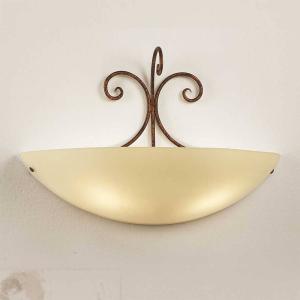 Lam Federico wall light with antique brown metal
