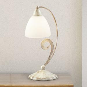 1730/1L table lamp satin white, ivory