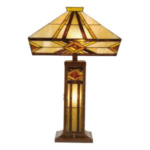 Clayre&Eef Bright table lamp Glenys,Tiffany-style