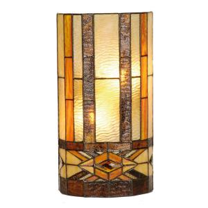Clayre&Eef Wall lamp Miwa in the Tiffany style