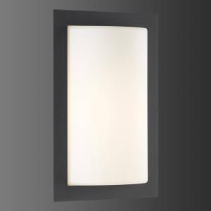 LCD Graphite-coloured outdoor wall lamp Luis with LED light