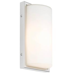 LCD Outdoor wall light 040 with sensor, white