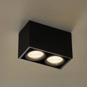 Arcchio Cirdan LED ceiling lamp 2-bulb black
