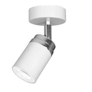 Luminex Reno downlight, 1-bulb, white/chrome