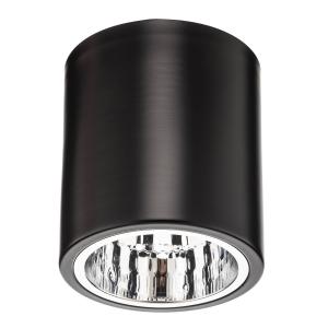 Luminex Downlight round ceiling spotlight, black Ø 13.3 cm