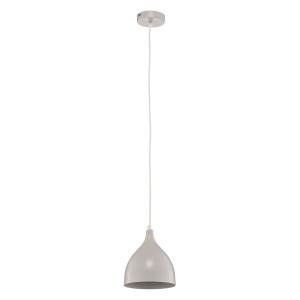 Luminex Metal hanging light Nanu light grey 1-bulb