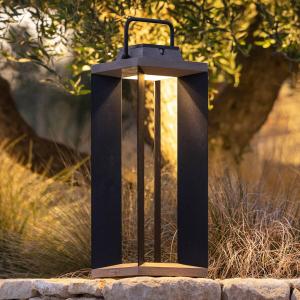 Les Jardins Teckalu solar lantern, Duratek/aluminium black,…