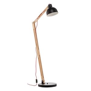 Lamkur Skansen floor lamp, adjustable, black