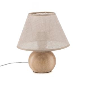 Envostar Gill table lamp, natural wood/beige