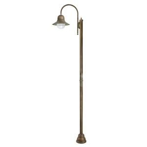 Moretti Luce 270 cm high Felizia lamp post in antique brass