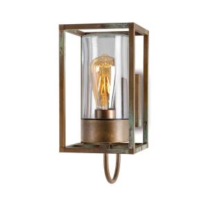 Moretti Luce Cubic³ 3362 outdoor wall light antique brass/c…