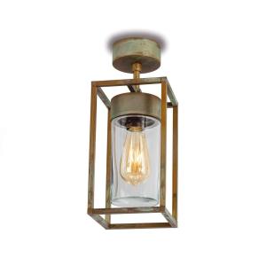 Moretti Luce Ceiling light Cubic³ 3367 brass antique/clear