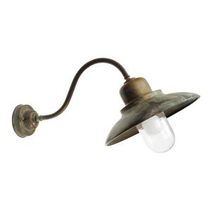 Moretti Luce Patio 1351 outdoor wall lamp antique brass/cle…