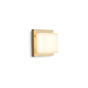 Moretti Luce Ice Cubic 3403 LED wall light, natural brass