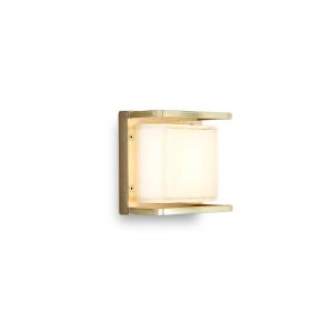 Moretti Luce Ice Cubic 3405 LED wall light, natural brass