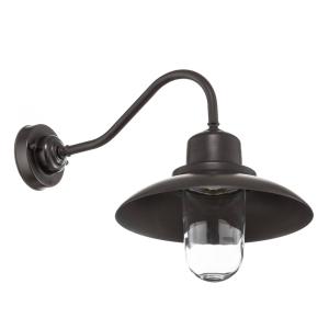 Moretti Luce Patio outdoor wall lamp, brass, curved