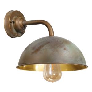 Moretti Luce Circle wall lamp antique/polished brass depth…