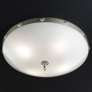 Masiero Elegantia glass ceiling light in chrome