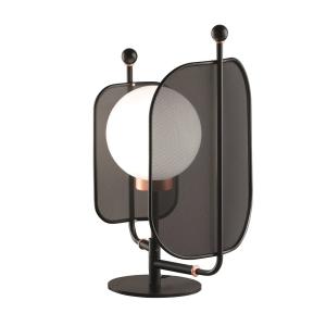 Masiero Papilio TL1 table lamp, Murano glass, black