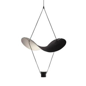 Masiero Vollee S1 G LED hanging light, 88cm, black