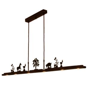 Menzel Anteo LED hanging light, 7 farm motifs