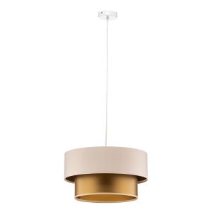 Maco Design Dorina hanging light, cream/gold Ø 40cm