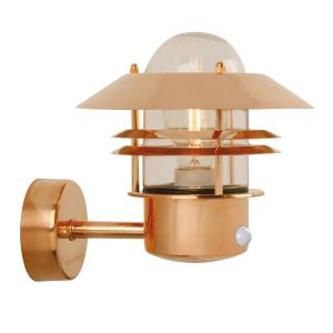 Nordlux Wall lamp BLOKHUS Sensor copper