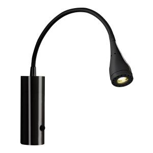 Nordlux LED wall lamp Mento with flexible arm, black
