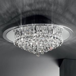 ORION Carol Chrome Ceiling Light with Crystal Decoration