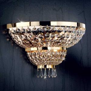 ORION Sheraton Wall Light 24 Ct. Gold-Plated Three Bulbs