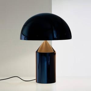 Oluce Atollo table lamp with dimmer Ø50cm black