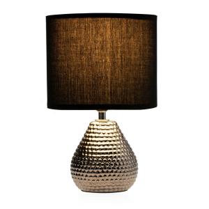 Pauleen Sip of Silver table lamp, fabric lampshade