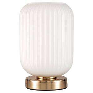 Pauleen Noble Purity table lamp with white glass