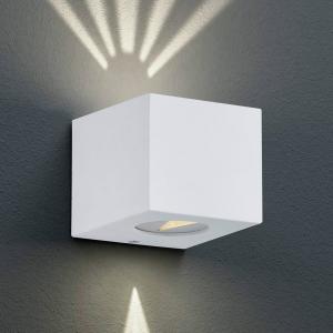 Reality Leuchten Angular LED outdoor wall light Cordoba, wh…