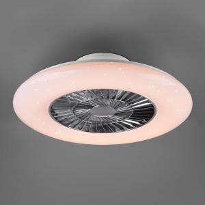 Reality Leuchten Visby LED ceiling fan, Ø 60 cm, tunable wh…