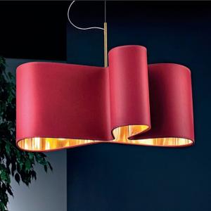 Sil-Lux Mugello pendant light in red-gold